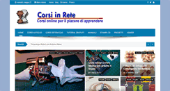 Desktop Screenshot of corsiinrete.it